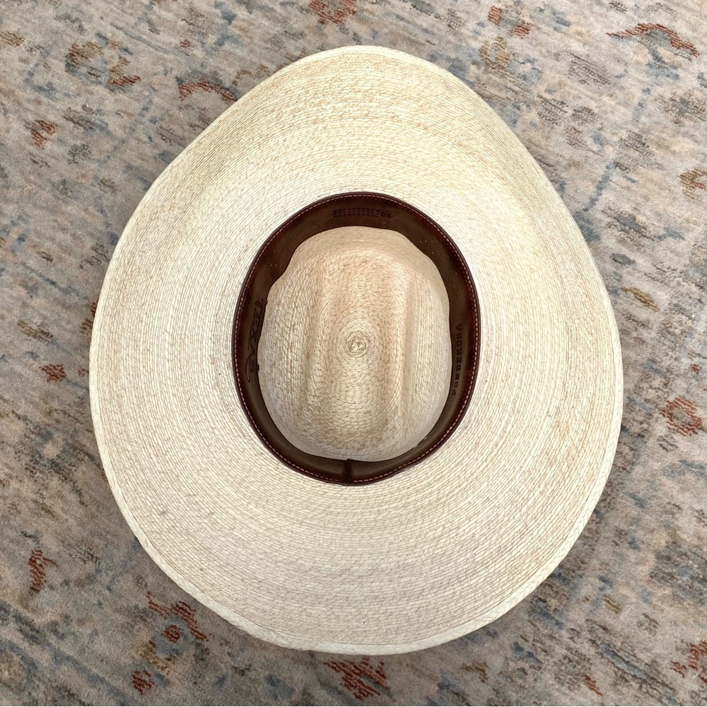 Texas Hat Co 30 Star Straw Hat Sz 7 1/8 - Picture 6 of 11